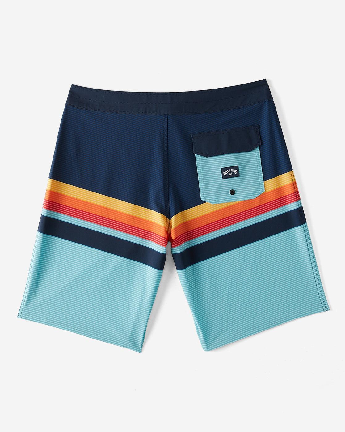 All Day Stripe Pro 20" Boardshorts - Blue Male Product Image