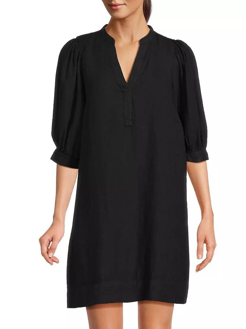 Mialeigh Linen Elbow-Sleeve Dress Product Image