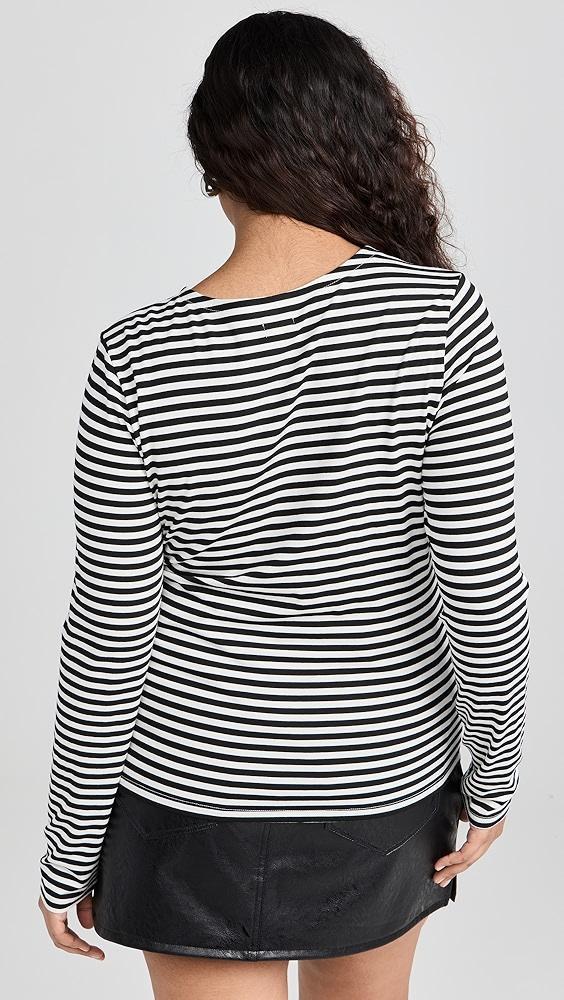 L'AGENCE Tess Crew Stripe Tee | Shopbop Product Image