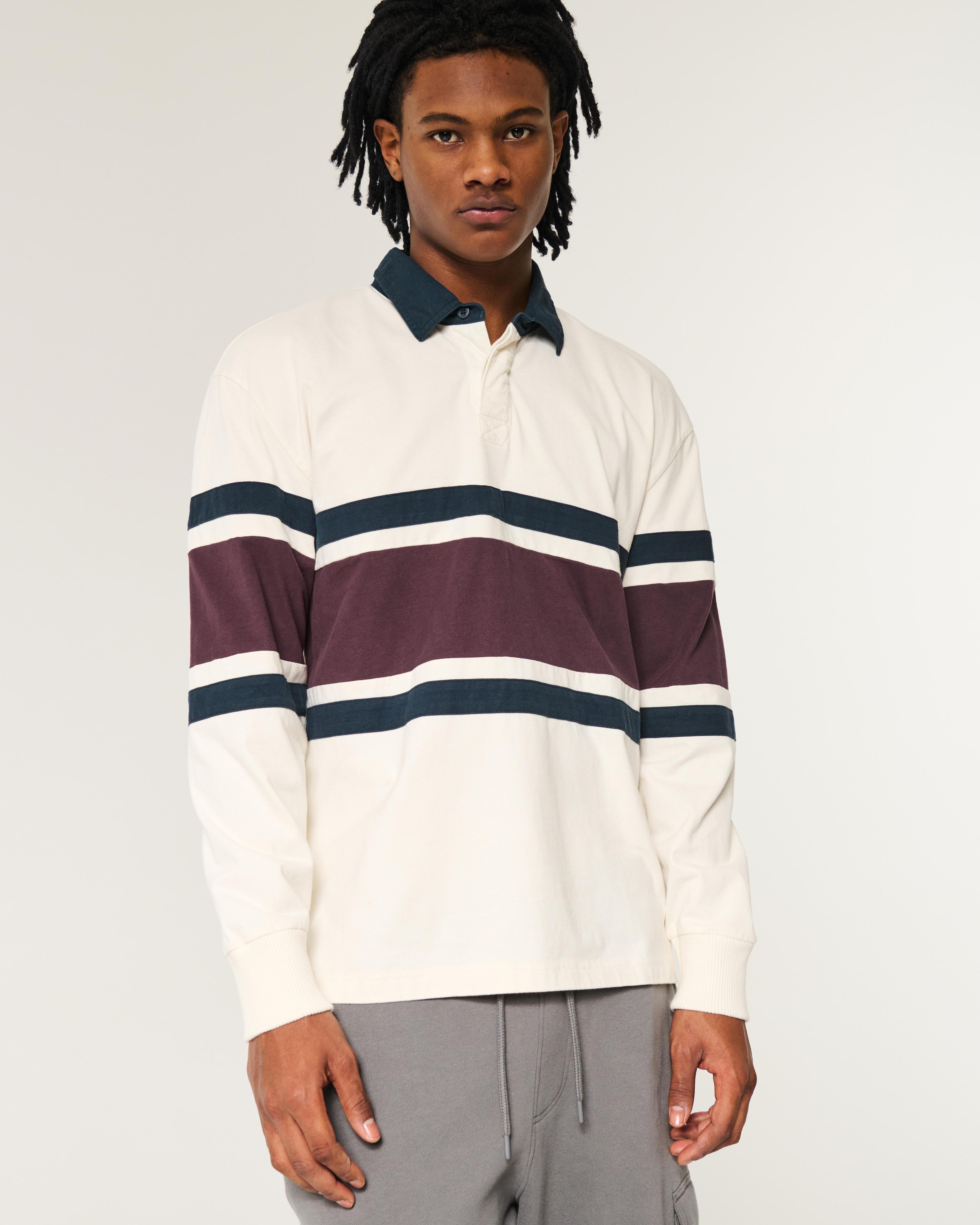 Heavyweight Long-Sleeve Rugby Polo Product Image