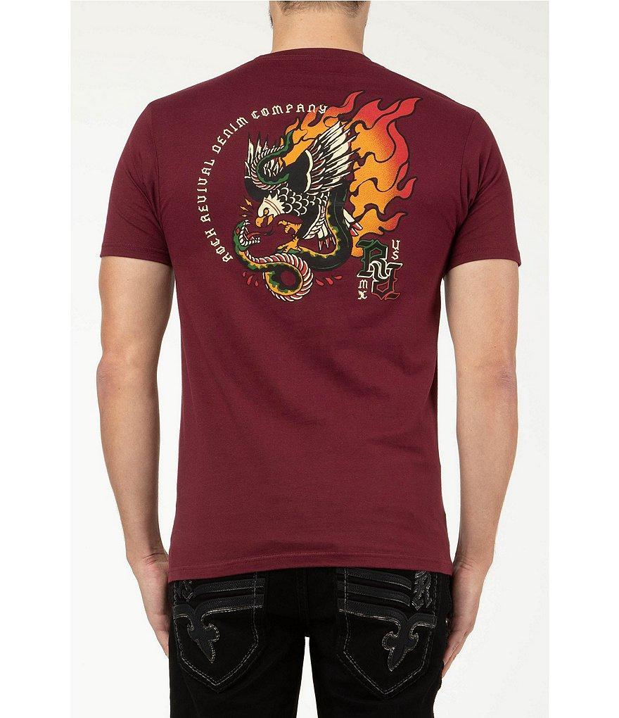 Rock Revival Short Sleeve Eagle Flame Graphic T-Shirt Product Image