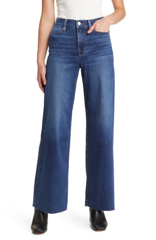 FRAME Le Slim Palazzo Raw Hem High Waist Wide Leg Jeans Product Image