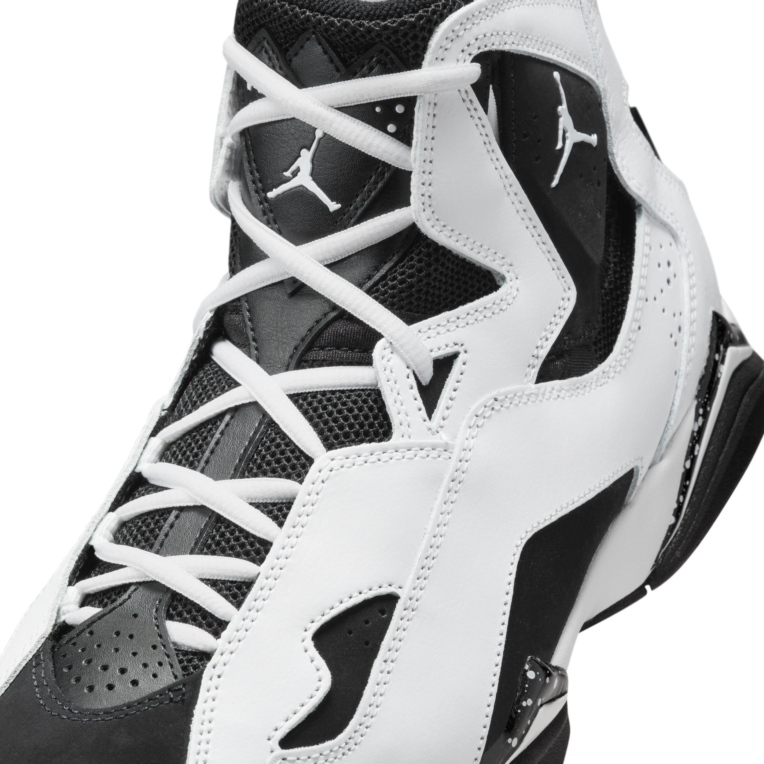 Jordan Mens Jordan True Flight - Mens Basketball Shoes White/Black Product Image