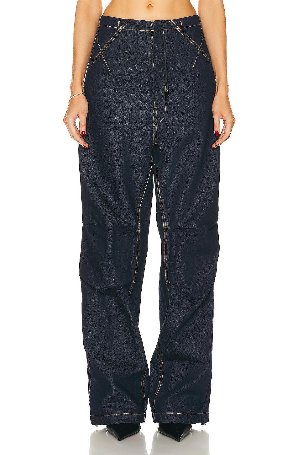 DARKPARK Daisy Wide Leg in Blue Denim - Blue. Size 44 (also in 40). product image