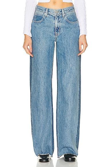 SLVRLAKE Grace Reworked Panelled Wide Leg Jeans Product Image