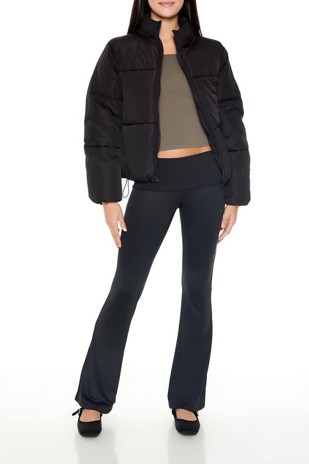 Channel-Stitched Puffer Jacket | Forever 21 Product Image