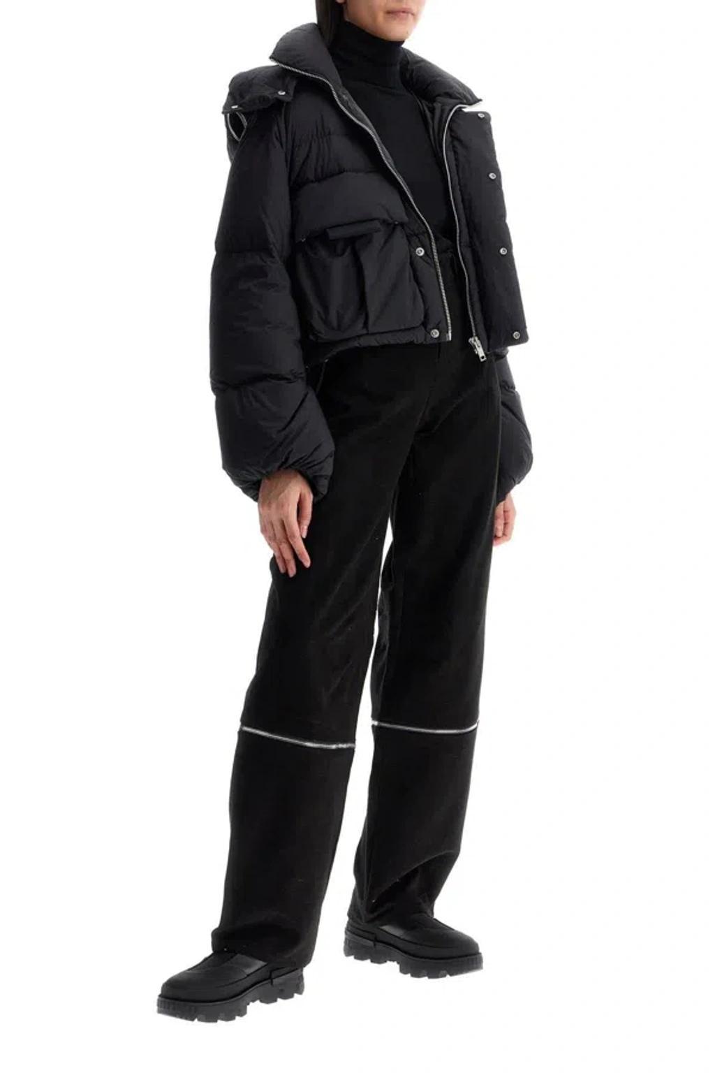 MONCLER Versatile Barrel Pants With Removable Panels In Black Product Image