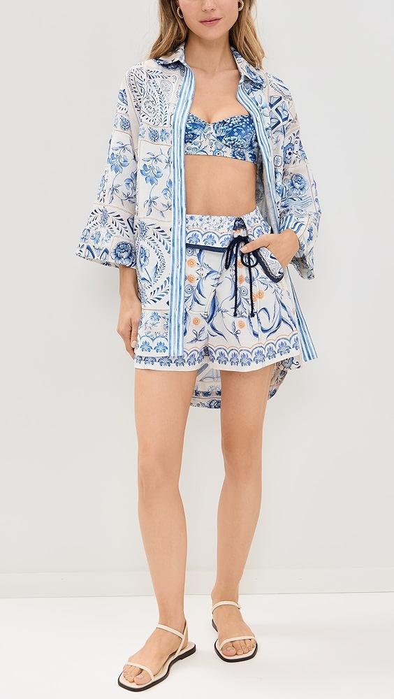 Agua Bendita Sophie Azure Shorts | Shopbop Product Image