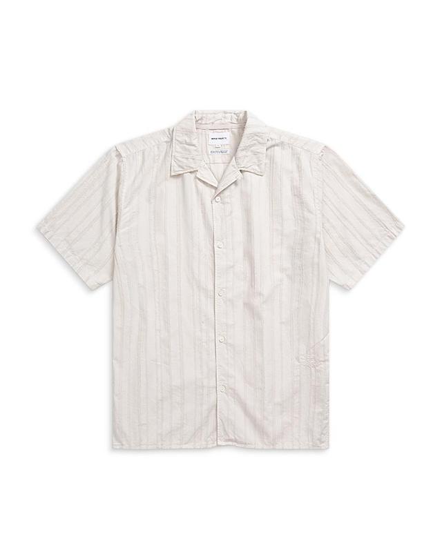 Norse Projects Carsten Stripe Short Sleeve Shirt Product Image