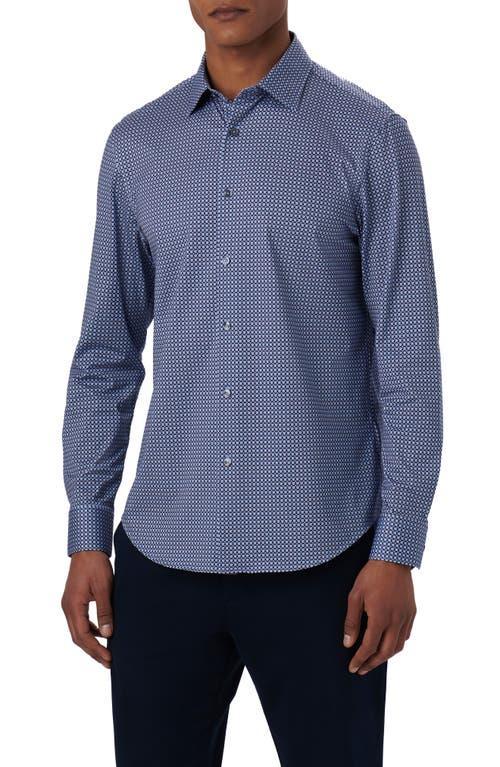 Mens James Abstract Button-Front Shirt Product Image