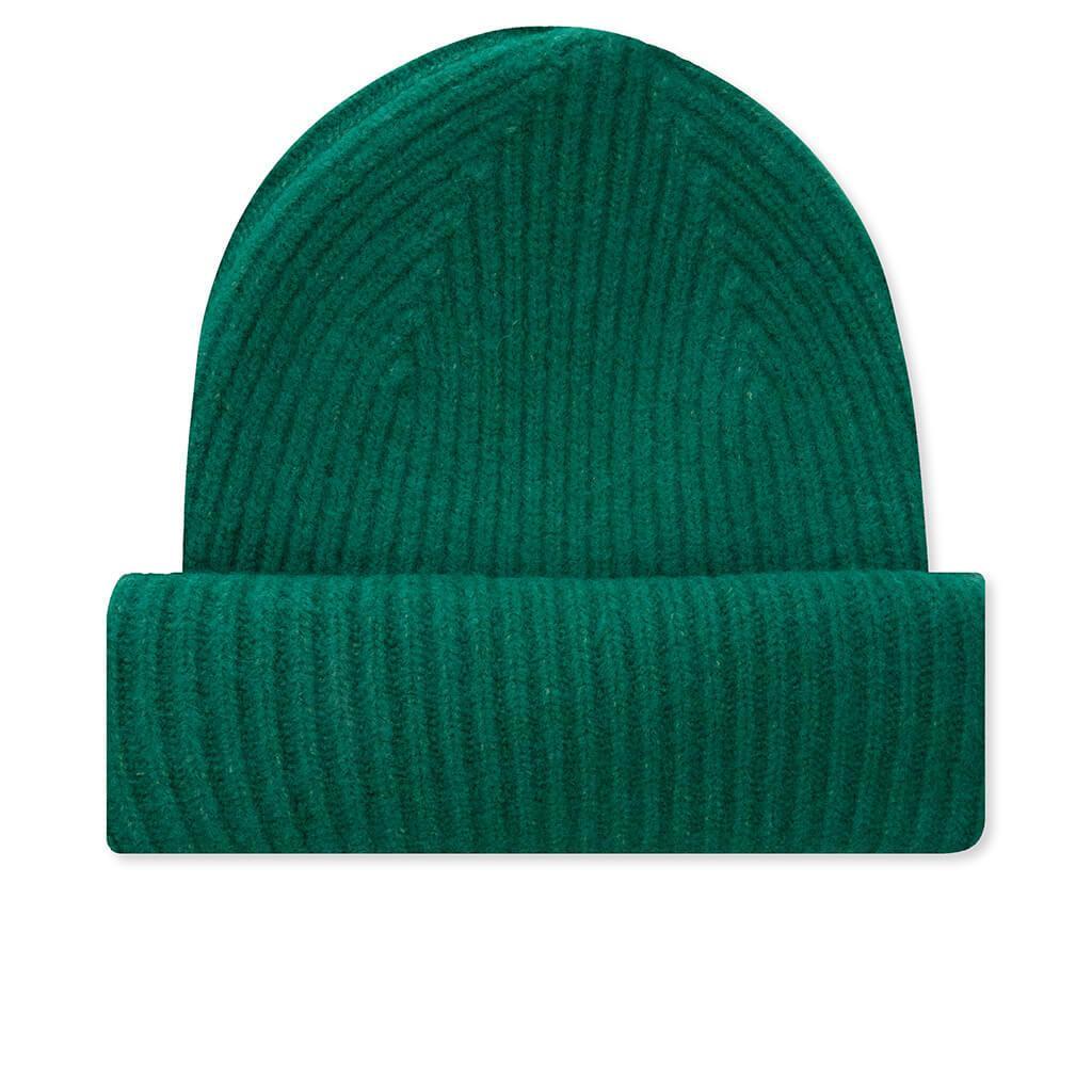 Ribbed Knit Beanie - Green Male Product Image