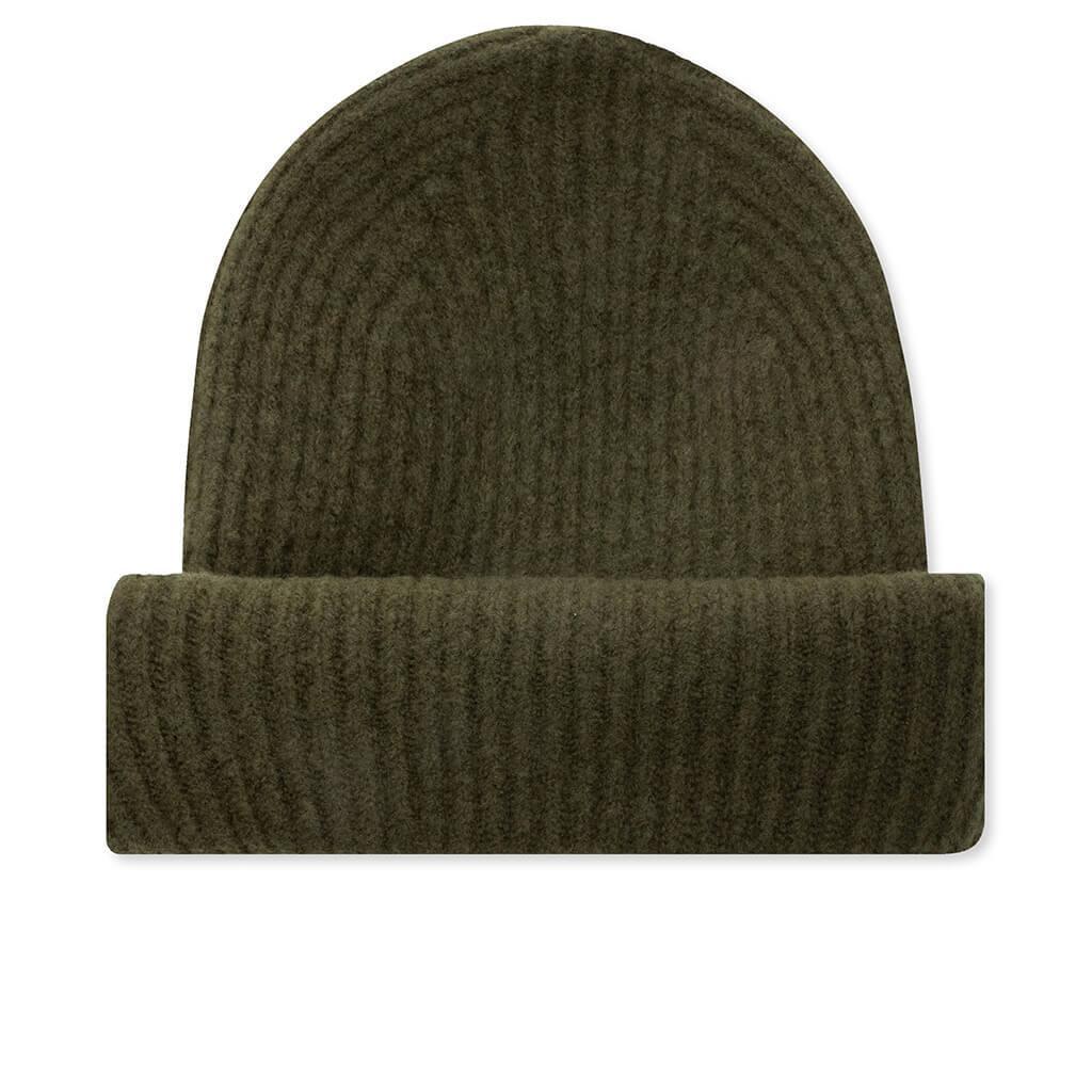 Ribbed Knit Beanie - Olive Male Product Image