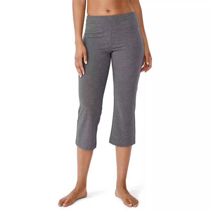 Jockey Sport Slim Flare Capris, Womens Grey Product Image