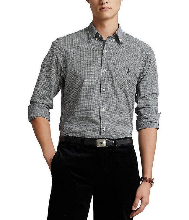 Polo Ralph Lauren Classic-Fit Stretch Checked Poplin Long Sleeve Woven Shirt Product Image