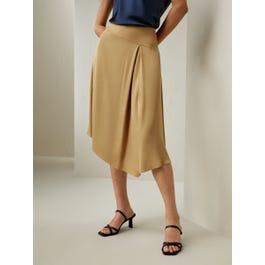 Versatile Asymmetrical Silk Skirt Product Image