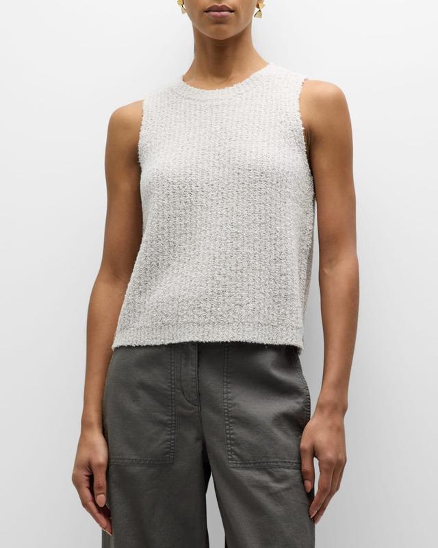 Eileen Fisher Organic Cotton Blend Sleeveless Sweater Product Image