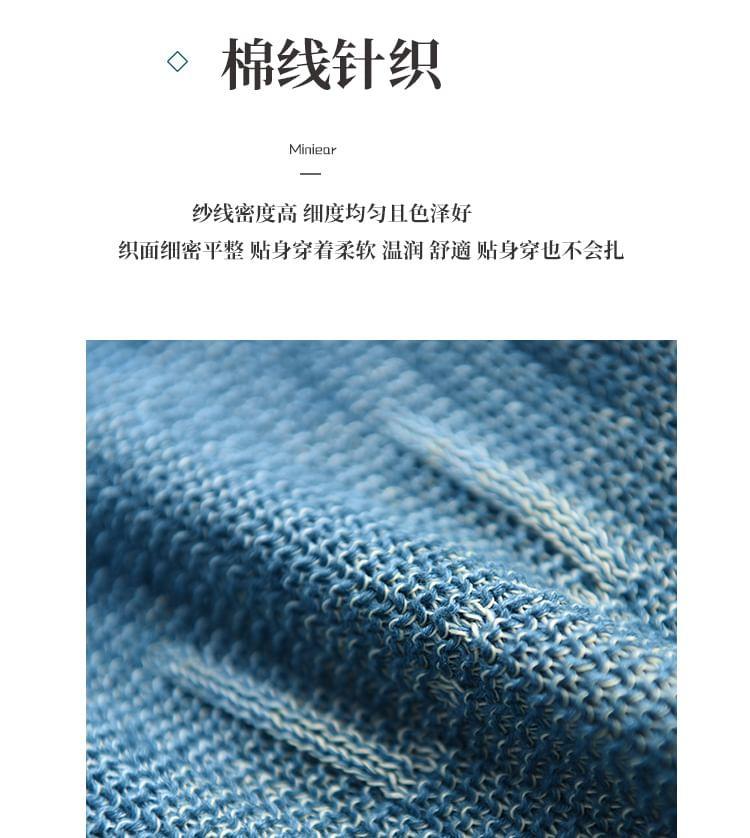 Mock Neck Gradient Sweater Product Image