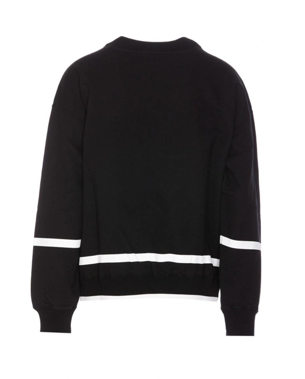 Dg Logo Printed Crewneck Sweatshirt In Negro Product Image