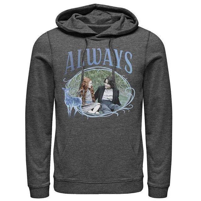 Mens Harry Potter Snape And Lily Always Patronus Hoodie Grey Heather Product Image