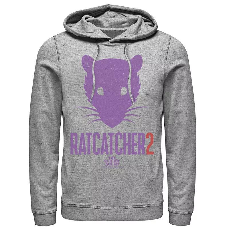 Mens The Suicide Squad Ratcatcher 2 Logo Hoodie Athletic Grey Product Image