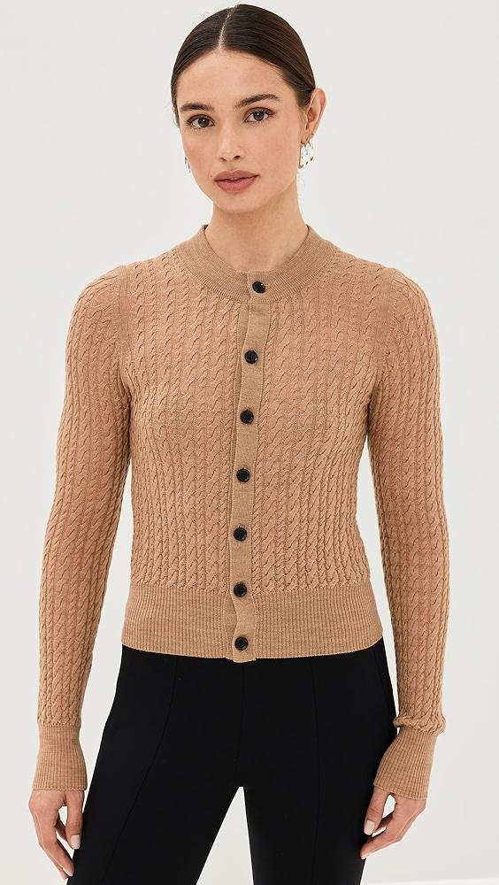 AMI Cable Knit Cardigan | Shopbop Product Image