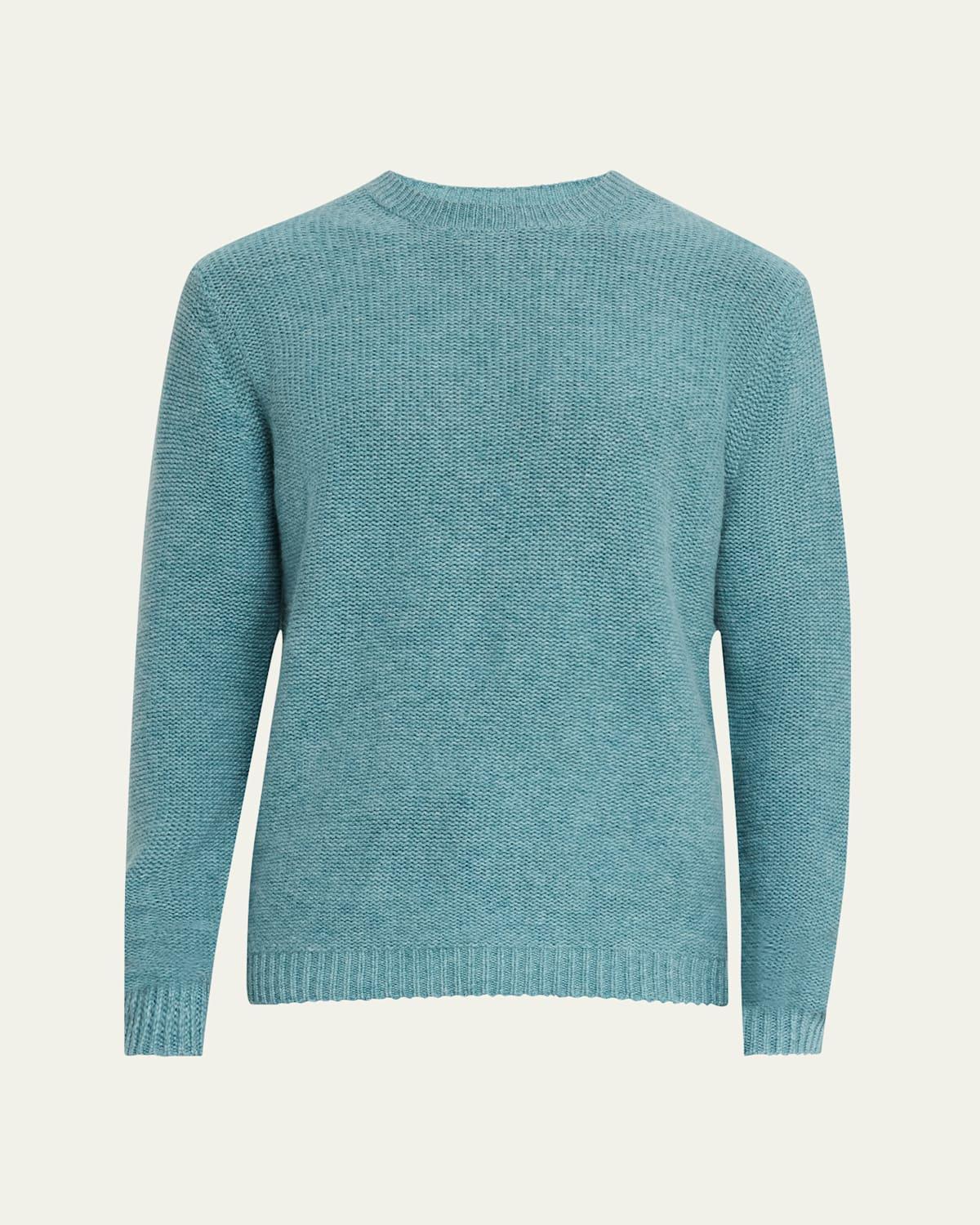 Mens Textured Cashmere Crewneck Sweater Product Image