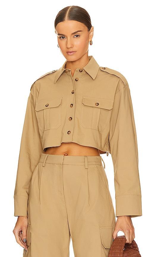 L'Academie x Marianna Selia Cropped Cargo Shirt Size L, XL. Product Image