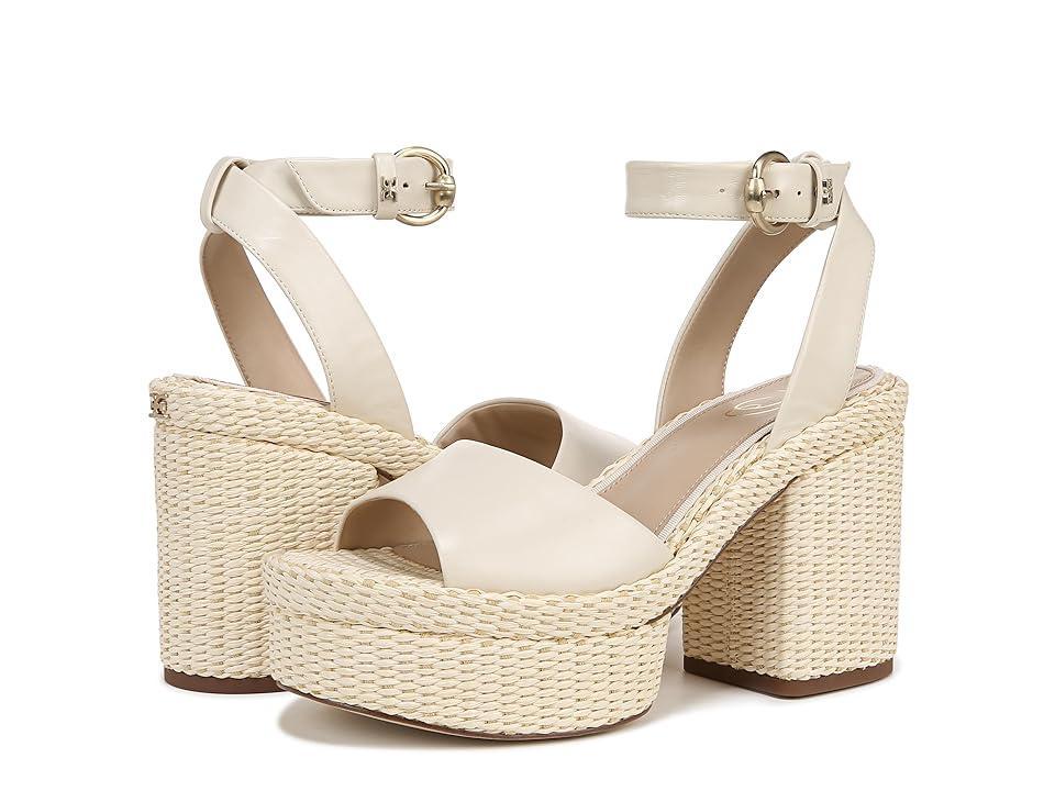 Sam Edelman Immie Wedge Platform Sandal Modern Ivory Leather 11.0 Product Image