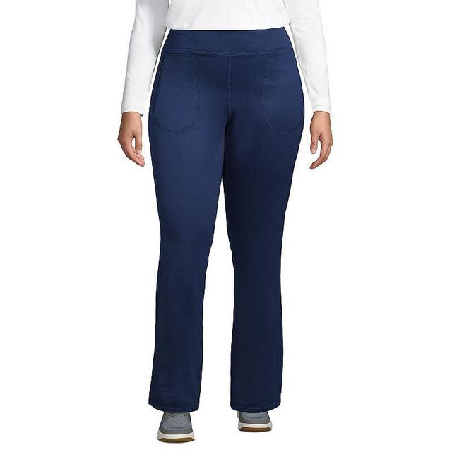 Plus Size Lands End Active Fleece Lined Yoga Pants, Womens Product Image