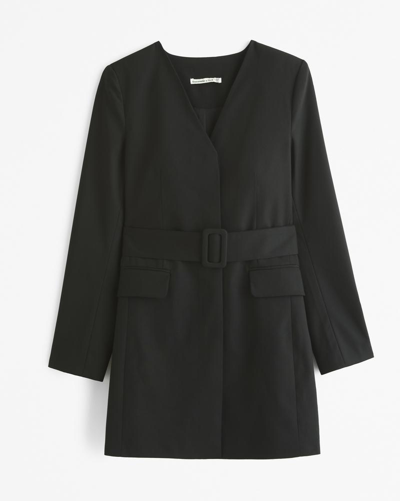 Belted Blazer Mini Dress Product Image