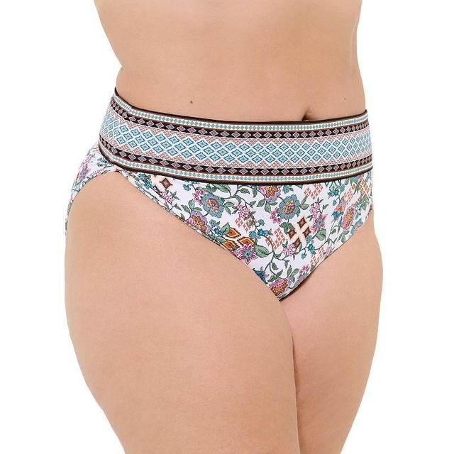 Plus Size Freshwater Banded Swim Bottom, Womens Product Image