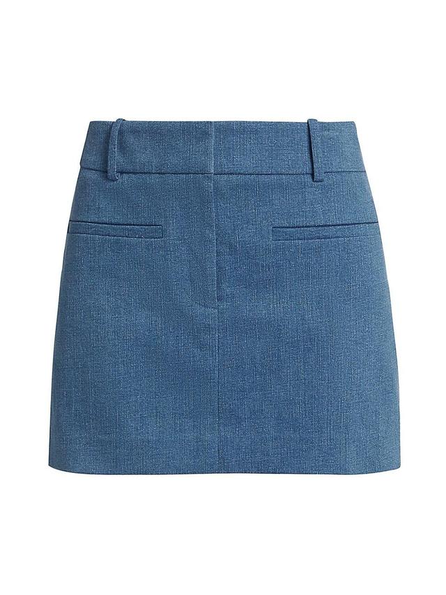 Womens Elara Denim Miniskirt Product Image