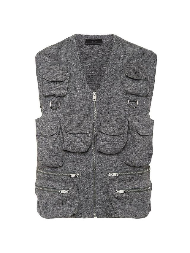 Mens Shetland Wool Sweater Vest Product Image