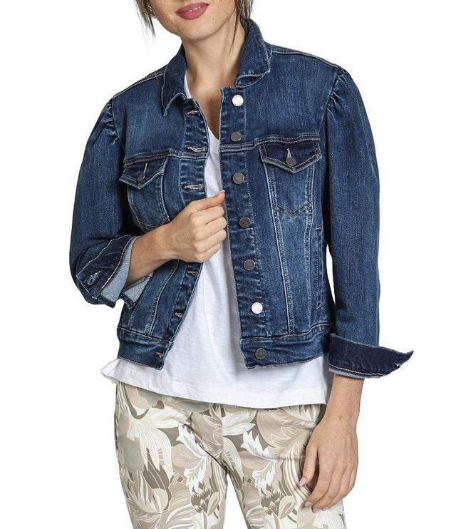 APNY Puff Sleeve Jean Jacket Product Image