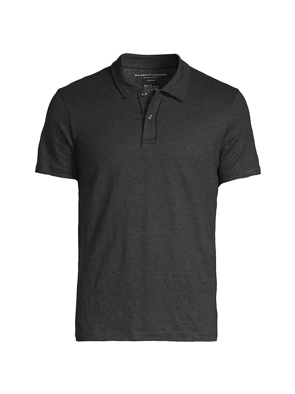 Mens Stretch Linen Polo Shirt Product Image