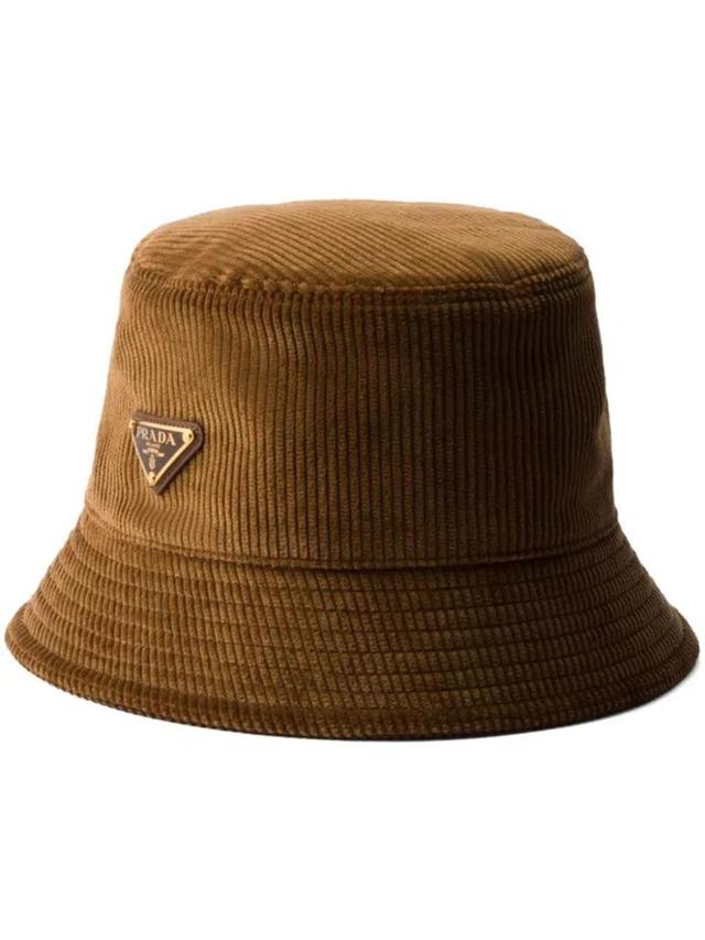 Corduroy Bucket Hat In F0005 Tabacco Product Image