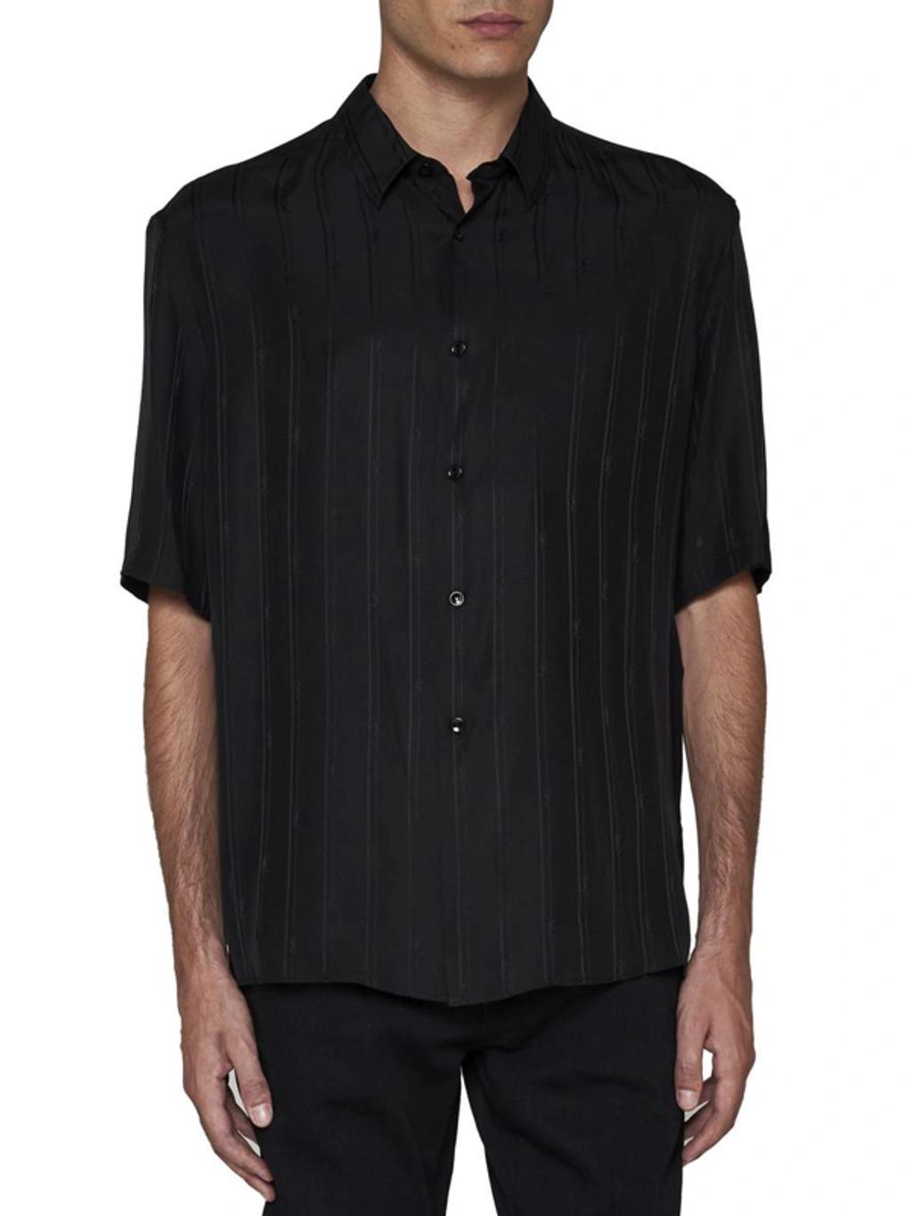 Silk Shirt In Black Product Image