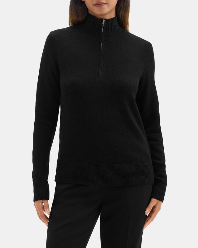 Half-Zip Turtleneck Sweater in Wool Product Image