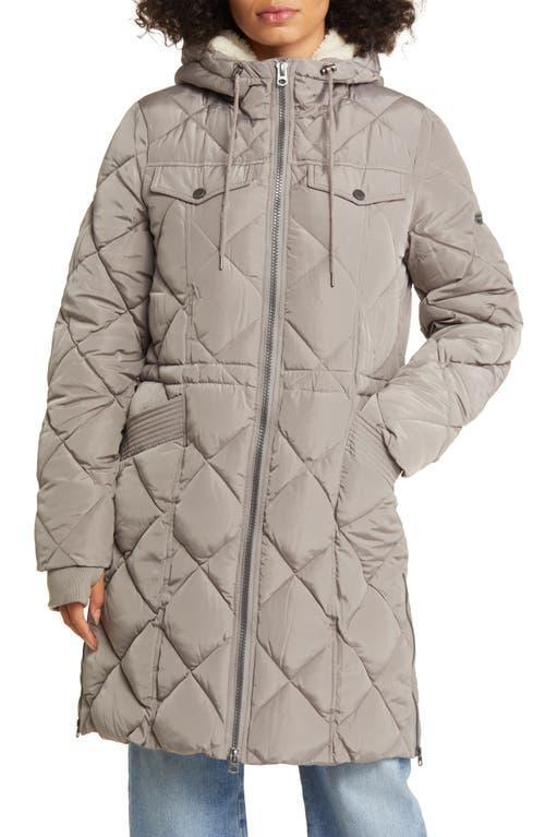 Lucky Brand Quilted Hooded Coat Product Image