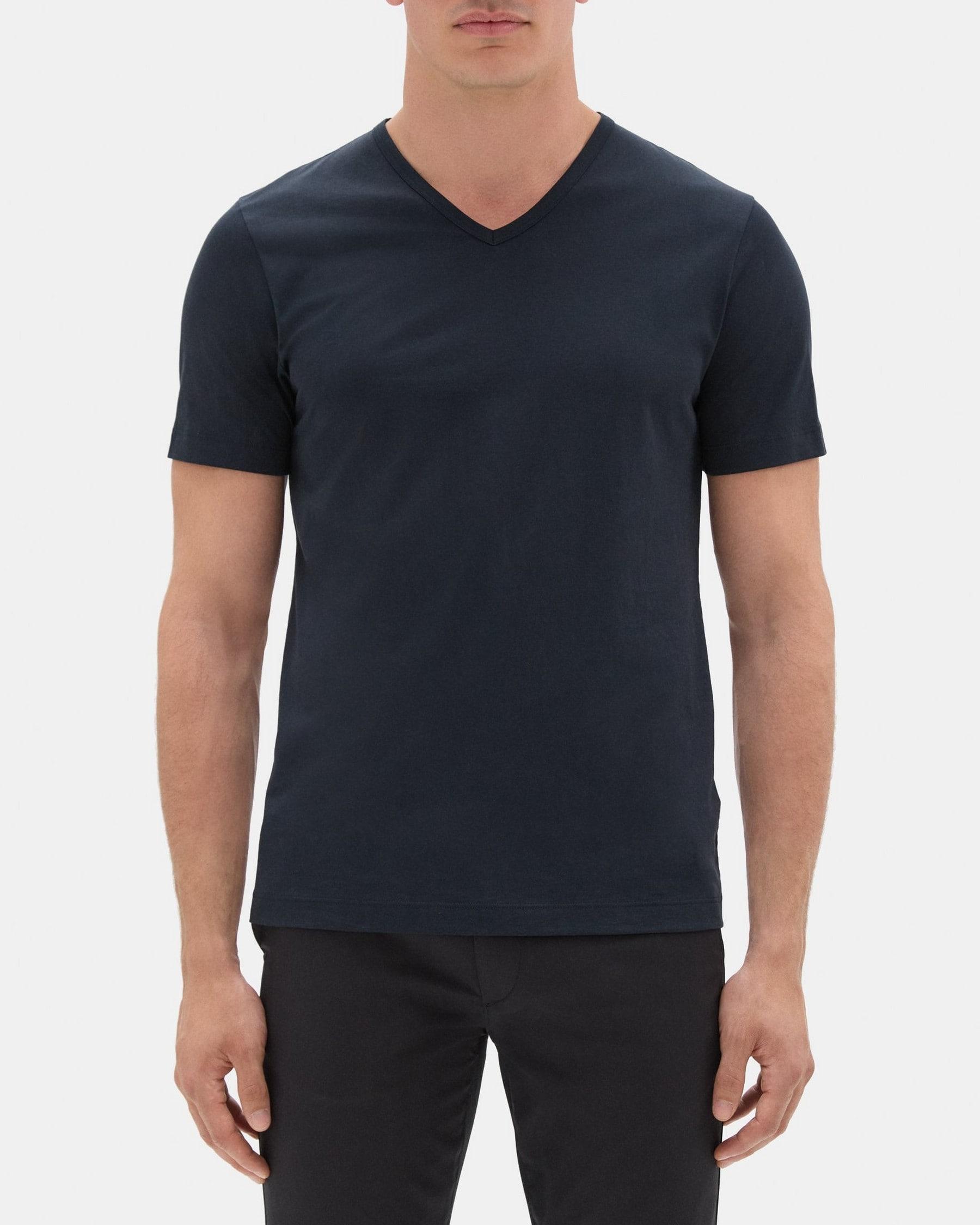 Relaxed V-Neck Tee in Organic Cotton product image