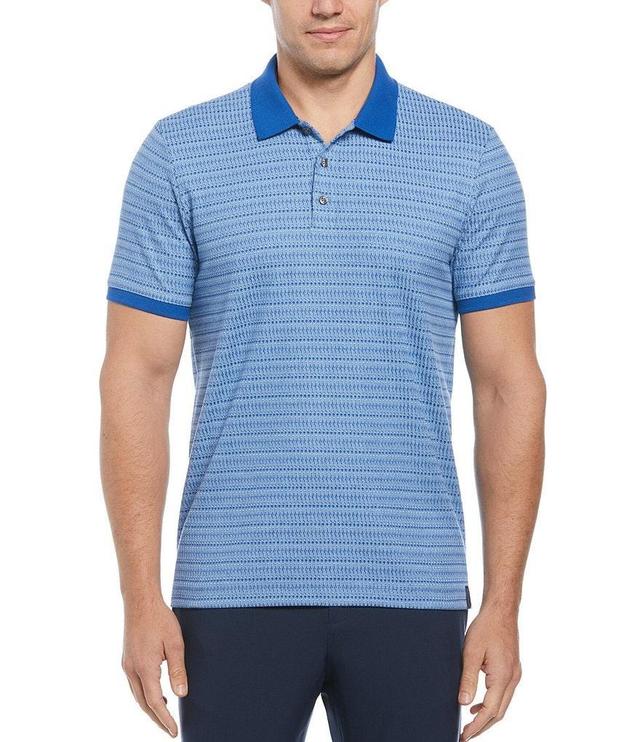 Perry Ellis Geo Print Short Sleeve Polo Shirt Product Image