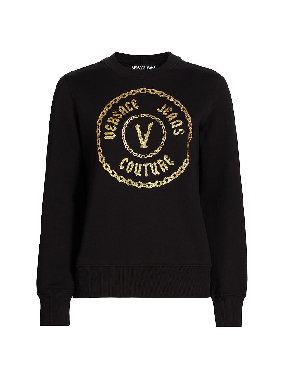 Womens Chainlink Logo Crewneck Sweatshirt Product Image