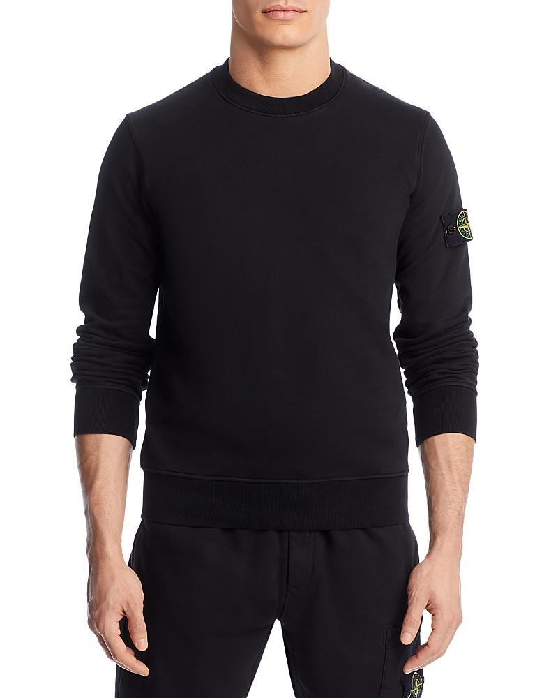 Stone Island Logo Patch Cotton Sweatshirt Product Image