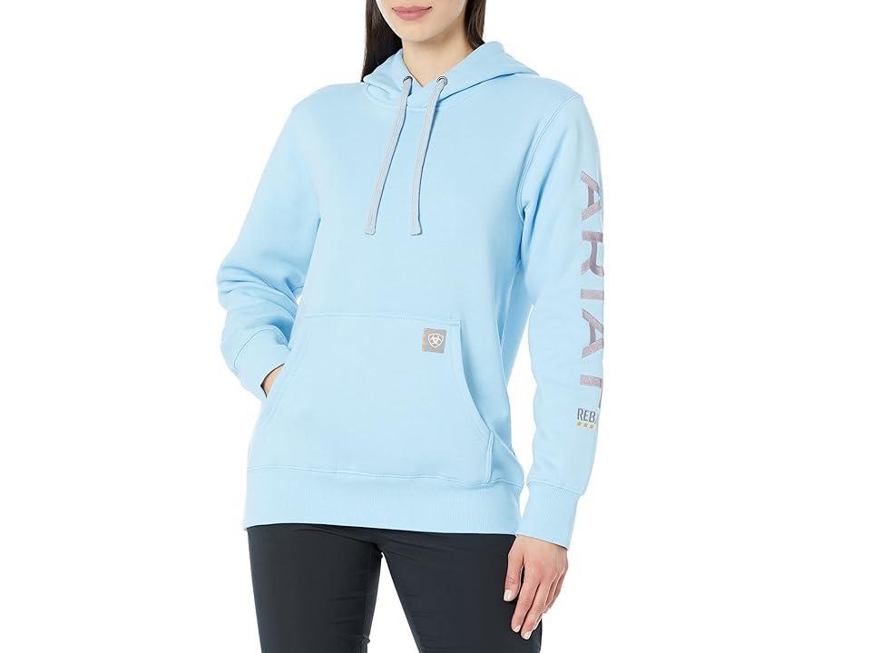 Ariat Rebar Graphic Hoodie (Dutch Canal Heather/Dusk) Women's Clothing Product Image