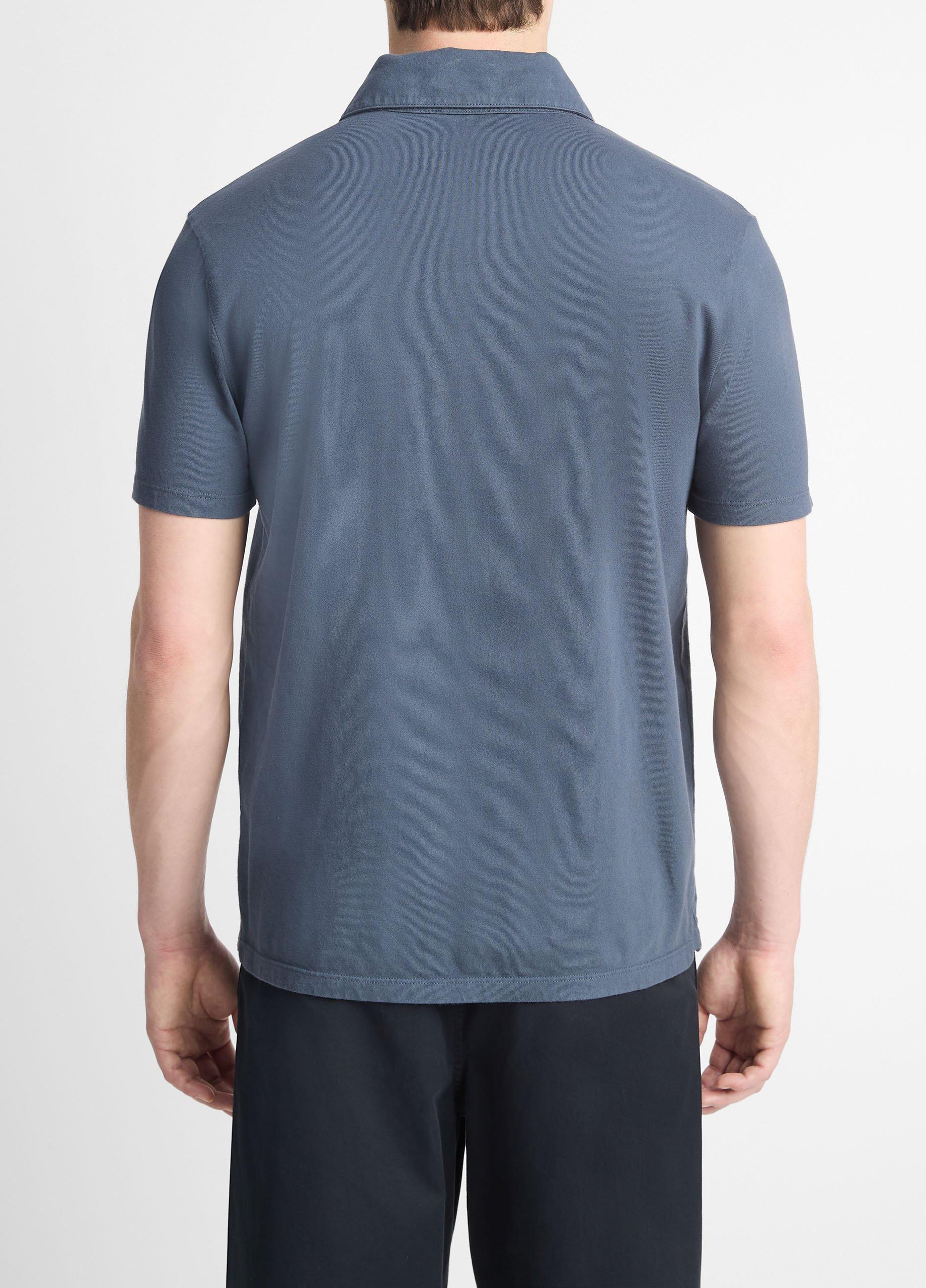 Garment Dye Cotton Polo Shirt Product Image