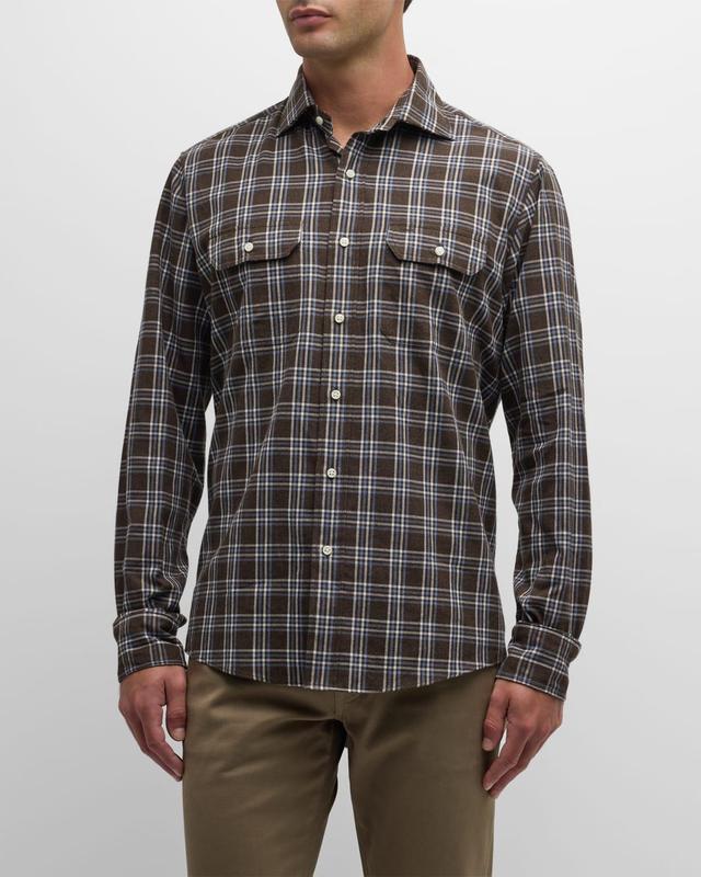 Mens Plaid Work Shirt Product Image