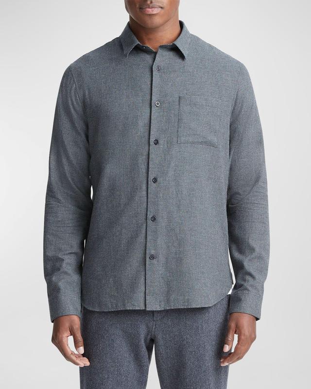 Vince Mendocino Houndstooth Long Sleeve Button-Up Shirt Product Image