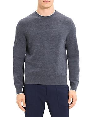 Theory Arnaud Regal Merino Wool Stretch Tipped Slim Fit Crewneck Sweater Product Image