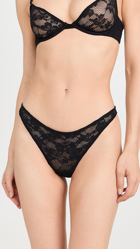 Fleur du Mal Le Stretch Lace Thong | Shopbop Product Image