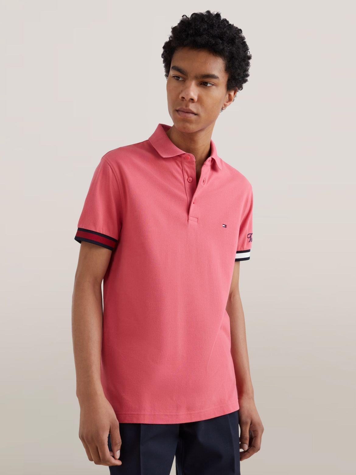 Tommy Hilfiger Men's Slim Fit Flag Cuff Polo Product Image